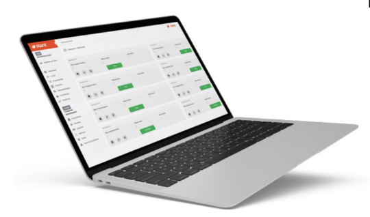 Tela do Portal Stant web em um notebook