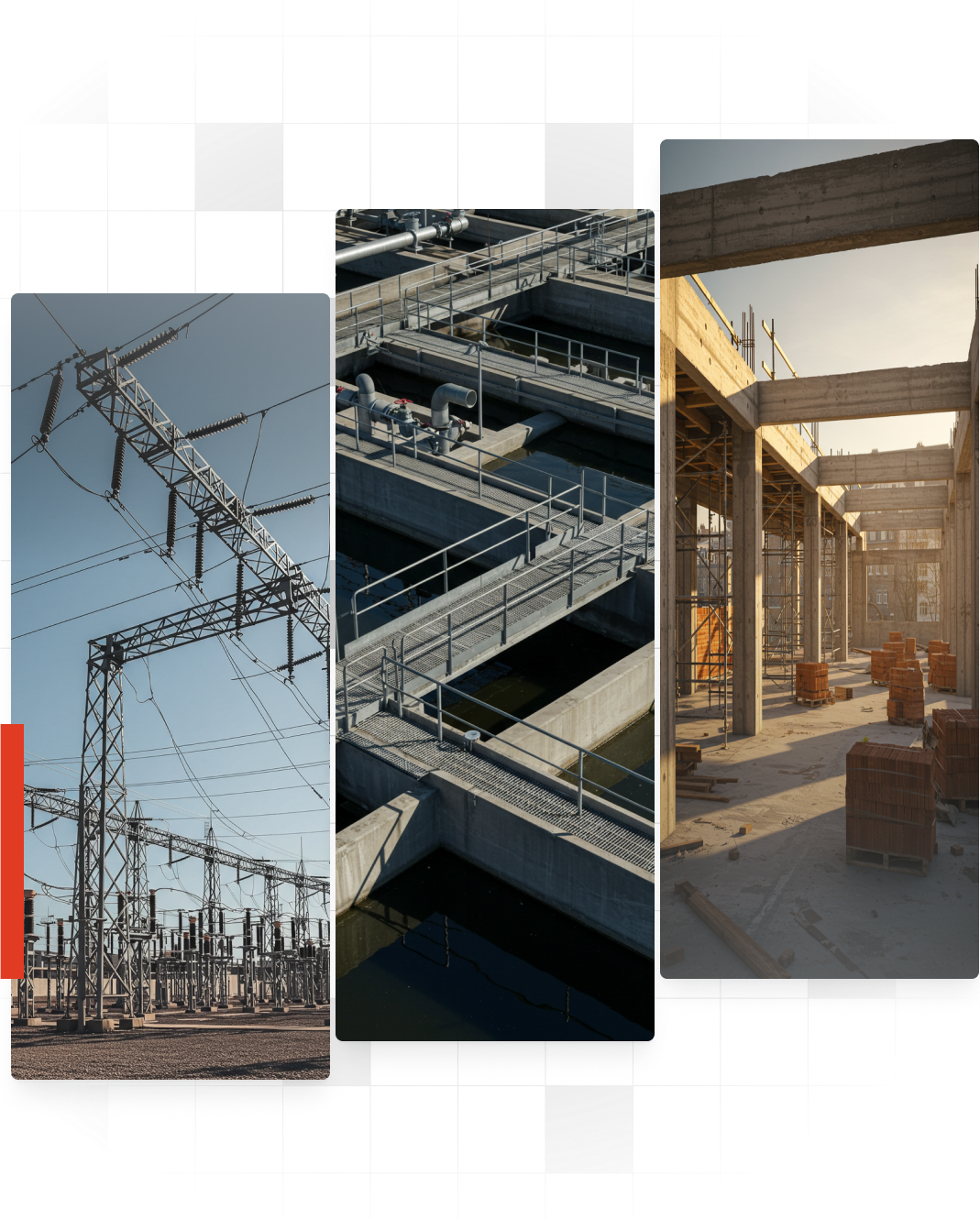 Detalhes de obras, estruturas e interiores